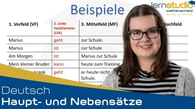 Lehrvideo: Nachhilfe Deutsch - Haupt- und Nebensätze